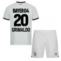 Maglie da calcio Bayer Leverkusen Alejandro Grimaldo #20 Seconda Maglia Bambino 2023-24 Manica Corta (+ Pantaloni corti)